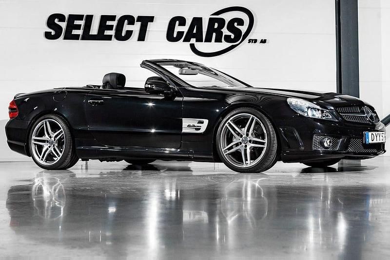 Begagnad Mercedes SL63 AMG AMG 525 HK (386 kW) 2008 Svart Cab