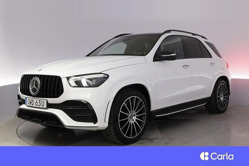 Vit Begagnad 2021 Mercedes GLE350 AMG SUV | 599 900 kr (Marknadspris) - Bild 1/4