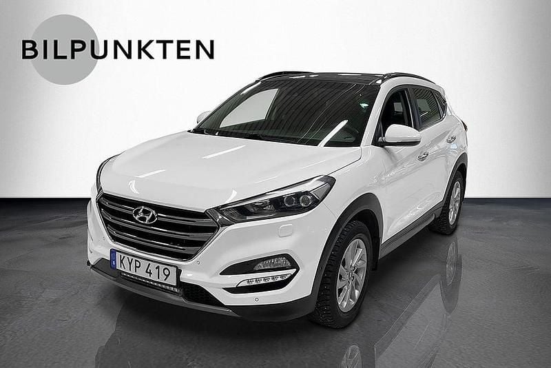 Vit Begagnad 2015 Hyundai Tucson Premium SUV | 134 900 kr (Marknadspris) - Bild 1/4