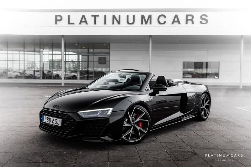 Svart Begagnad 2020 Audi R8 Spyder Sport Cab | 1 449 000 kr - Bild 1/4