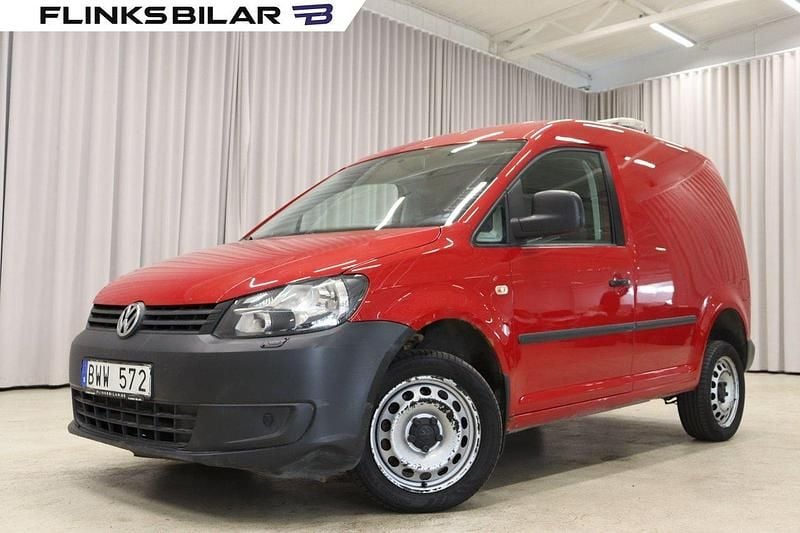 Röd Begagnad 2012 VW Caddy Minibuss | 99 900 kr (Lite dyr) - Bild 1/4