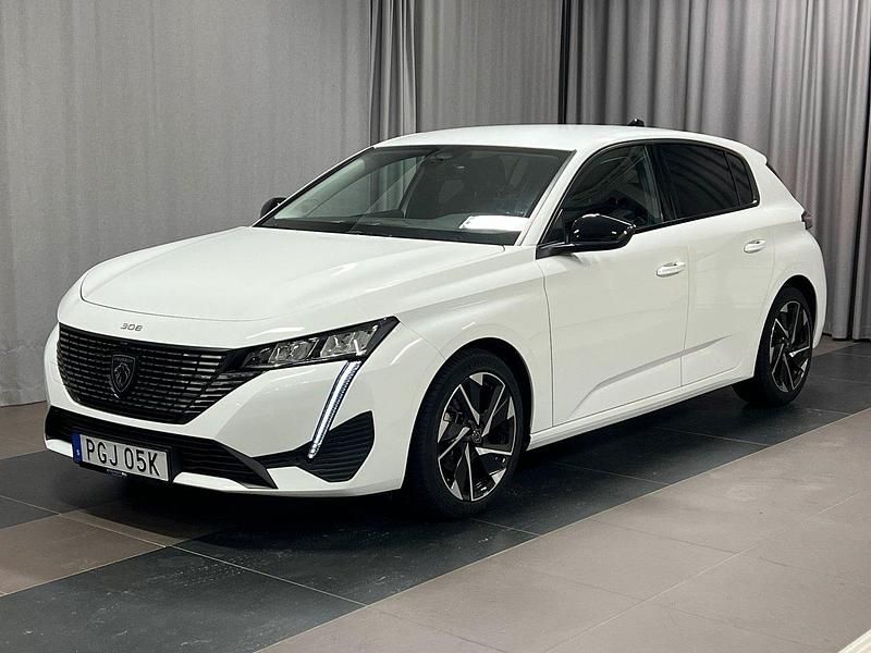 Vit Begagnad 2022 Peugeot 308 Allure Halvkombi | 219 800 kr (Marknadspris) - Bild 1/4