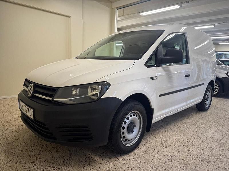 Vit Begagnad 2017 VW Caddy Minibuss | 84 900 kr (Bra pris) - Bild 1/4