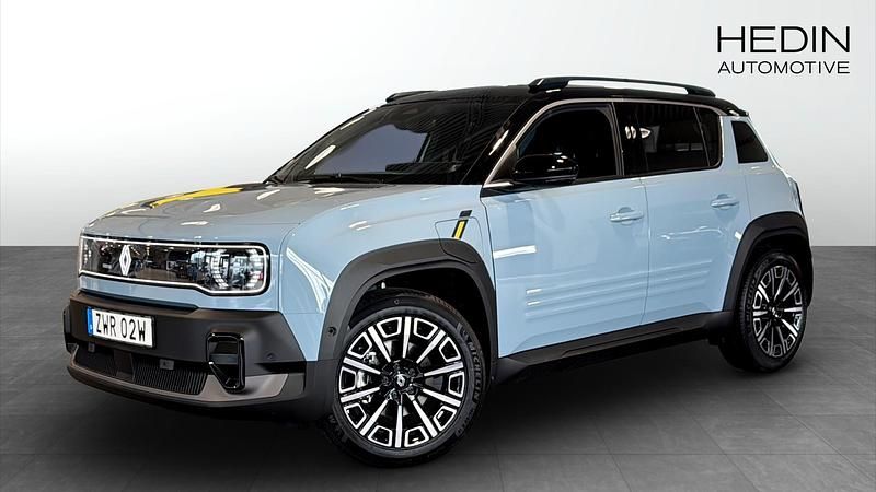 Blå (blue) Ny 2025 Renault 4 E-Tech Iconic SUV | 476 800 kr - Bild 1/4