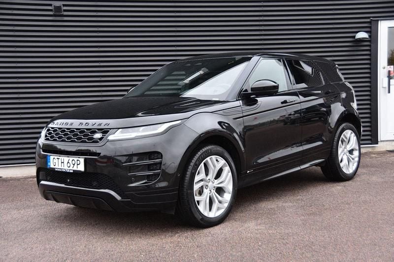 Svart Begagnad 2021 Land Rover Range Rover evoque R-Dynamic SUV | 409 900 kr (Superpris) - Bild 1/4