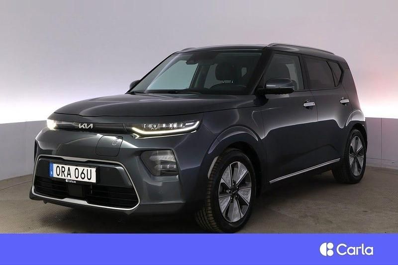 Grå Begagnad 2022 Kia Soul EV Advance SUV | 283 900 kr (Marknadspris) - Bild 1/4