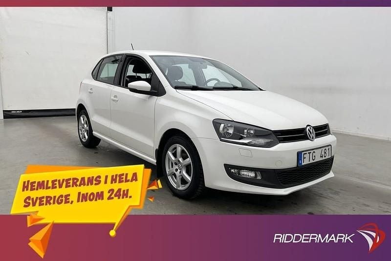 Begagnad VW Polo 90 HK (66 kW) 2012 Vit Halvkombi