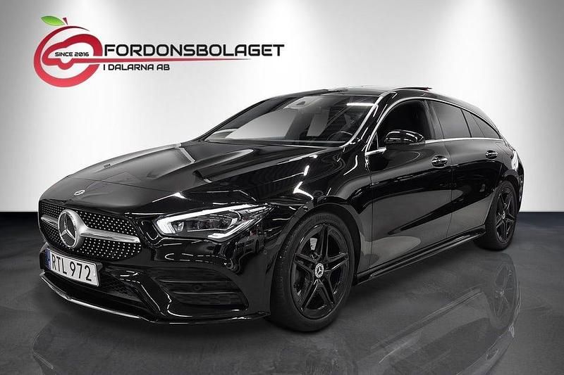 Svart Begagnad 2021 Mercedes CLA200 Shooting Brake AMG Kombi | 269 900 kr (Marknadspris) - Bild 1/4