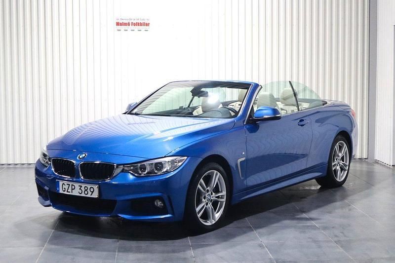 Blå Begagnad 2016 BMW 430 Cabriolet M Sport Cab | 310 000 kr (Lite dyr) - Bild 1/4