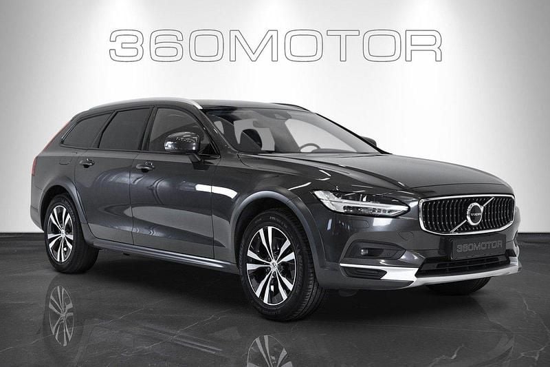 Grå (platinum grey) Begagnad 2021 Volvo V90 CC Kombi | 249 900 kr (Bra pris) - Bild 1/4
