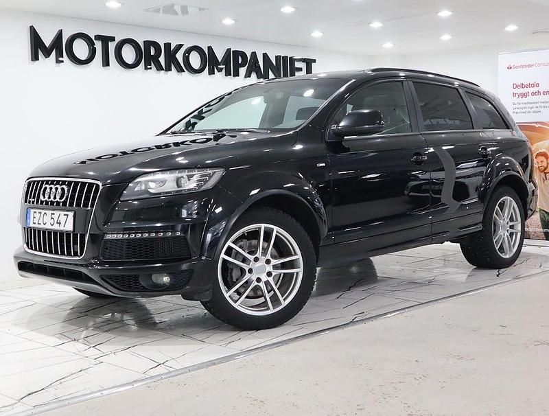 Begagnad Audi Q7 S-Line 204 HK (150 kW) 2015 Svart SUV