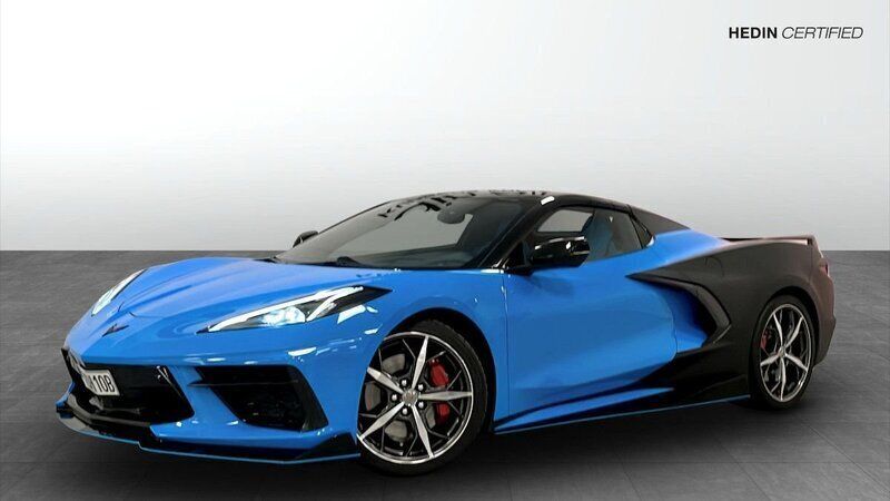 Blå Begagnad 2022 Chevrolet Corvette Stingray Cab | 1 390 000 kr - Bild 1/4