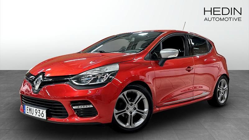 Röd (red) Begagnad 2015 Renault Clio IV GT Halvkombi | 109 900 kr (Marknadspris) - Bild 1/4