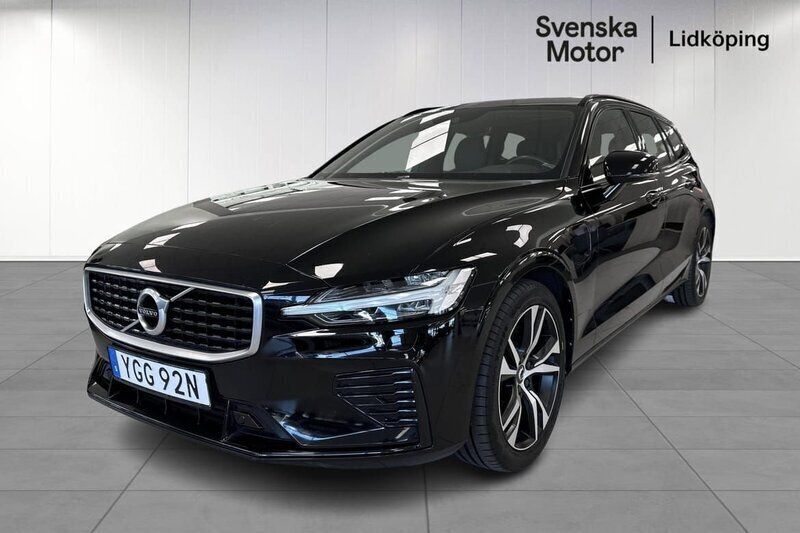 Svart Begagnad 2019 Volvo V60 R-Design Kombi | 309 900 kr (Bra pris) - Bild 1/4