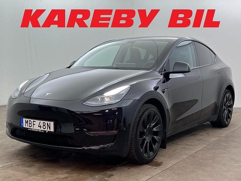 Svart Begagnad 2022 Tesla Model Y Long Range AWD SUV | 338 900 kr (Bra pris) - Bild 1/2