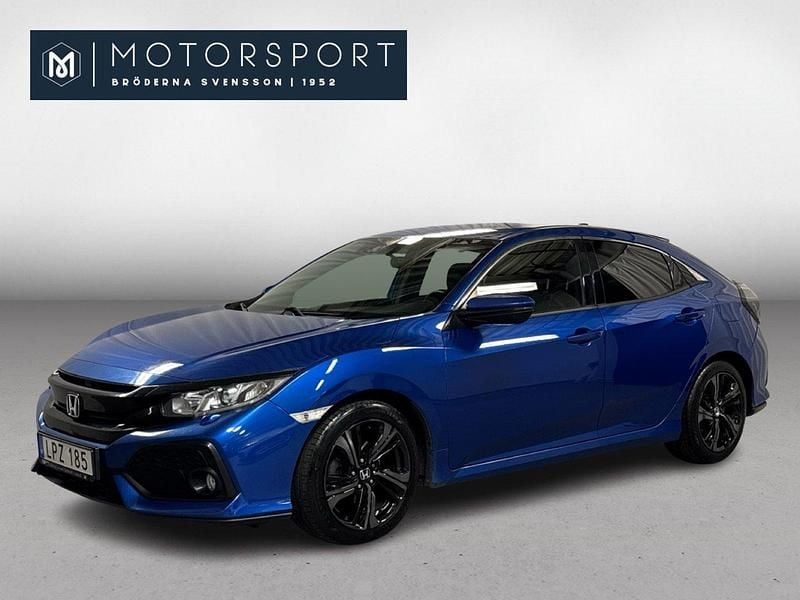 Blå Begagnad 2017 Honda Civic Elegance Halvkombi | 169 900 kr (Marknadspris) - Bild 1/3