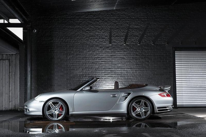Begagnad Porsche 997 Turbo 480 HK (353 kW) 2008 Silver Cab