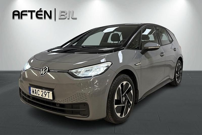 Grå Begagnad 2022 VW ID.3 Pro Performance Halvkombi | 244 800 kr (Marknadspris) - Bild 1/3