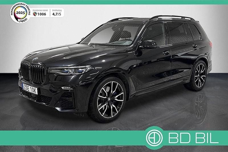 Begagnad BMW X7 M Sport 333 HK (244 kW) 2021 Svartmetallic SUV