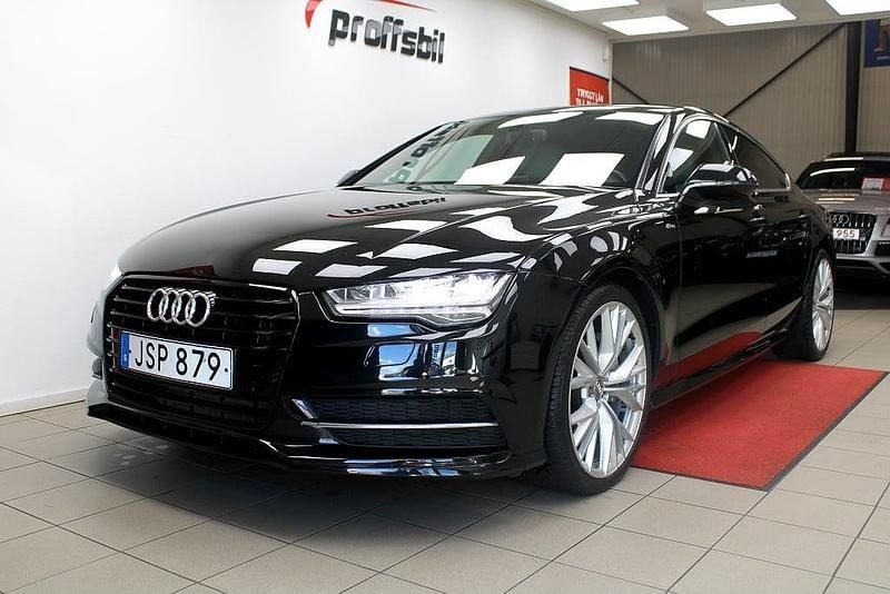 Begagnad Audi A7 Sportback Sport 218 HK (160 kW) 2015 Svart Halvkombi