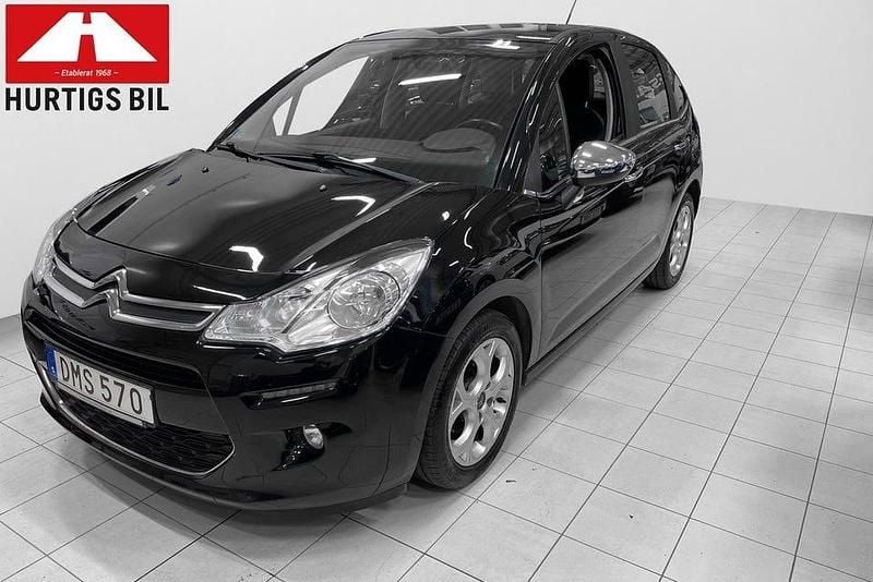 Svart Begagnad 2014 Citroën C3 Halvkombi | 64 900 kr (Lite dyr) - Bild 1/4