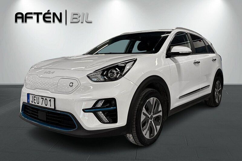 Vit (snow white pearl metallic) Begagnad 2022 Kia e-Niro Advance SUV | 259 800 kr - Bild 1/3