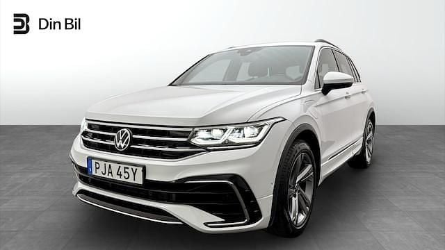 Vit Begagnad 2023 VW Tiguan R-line SUV | 419 900 kr (Dyr) - Bild 1/4