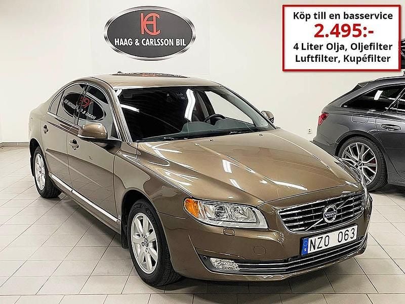 Brun Begagnad 2013 Volvo S80 Momentum Sedan | 189 000 kr - Bild 1/4
