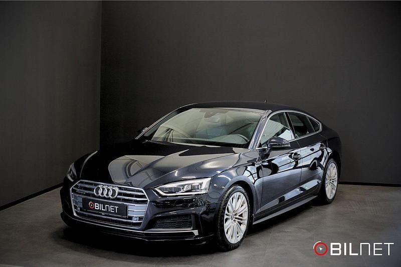 Blå Begagnad 2017 Audi A5 Sportback S-Line Halvkombi | 259 900 kr (Marknadspris) - Bild 1/4
