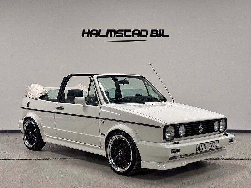 Vit Begagnad 1991 VW Golf Cabriolet Karmann Cab | 134 500 kr - Bild 1/4