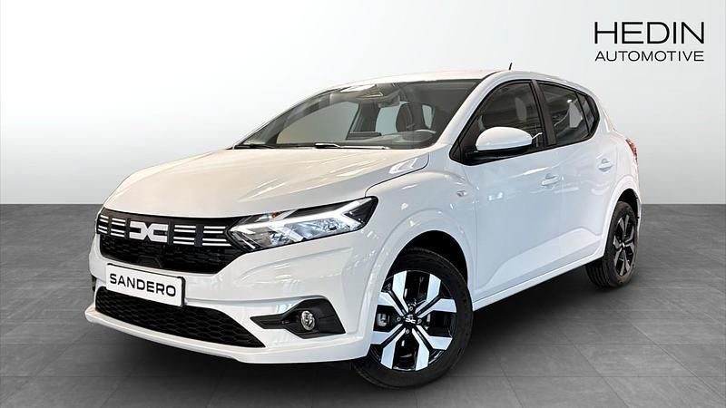 Vit (white) Ny 2025 Dacia Sandero Expression Halvkombi | 219 900 kr (Marknadspris) - Bild 1/4