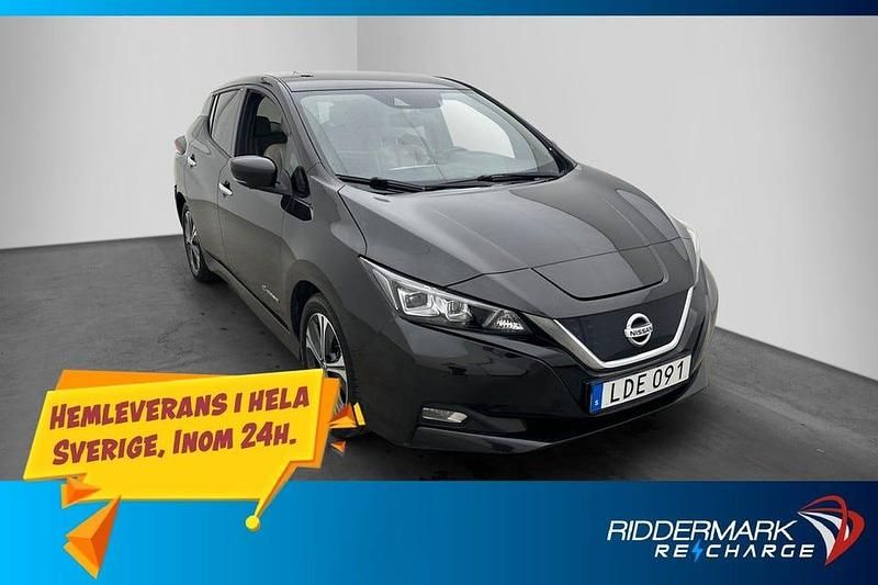 Svart Begagnad 2018 Nissan Leaf 360º Halvkombi | 144 800 kr (Marknadspris) - Bild 1/3