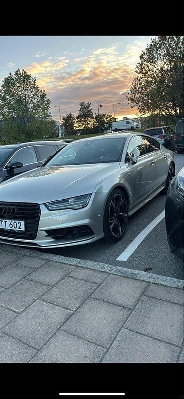Silver Begagnad 2017 Audi A7 Sportback Sport Halvkombi | 320 000 kr (Bra pris) - Bild 1/4