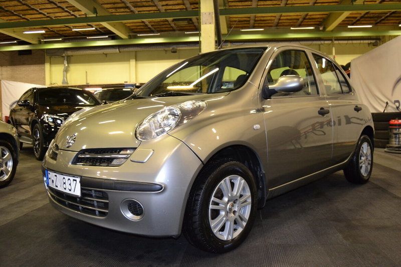 Mörkgrå Begagnad 2007 Nissan Micra Halvkombi | 25 500 kr (Lite dyr) - Bild 1/4
