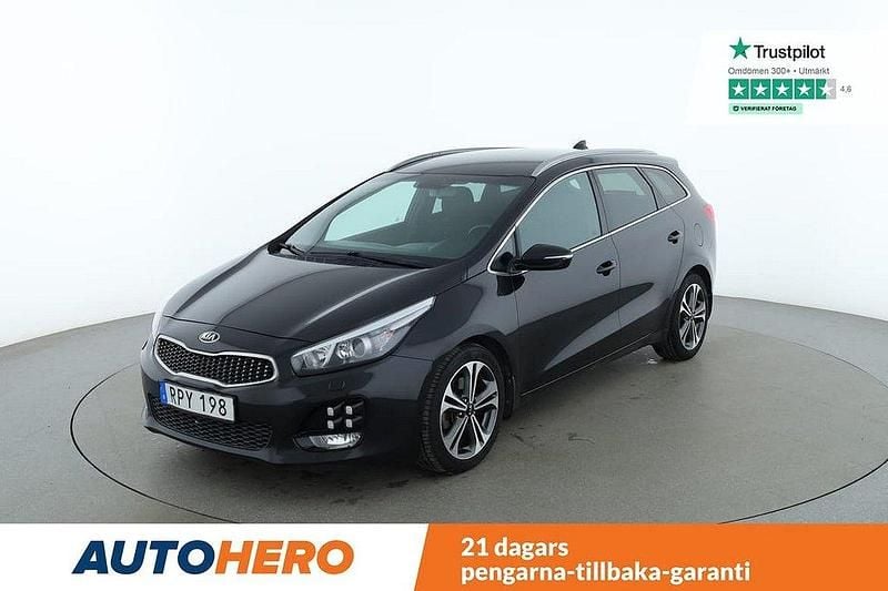 Svart Begagnad 2018 Kia Ceed Sportswagon GT-Line Kombi | 179 000 kr (Marknadspris) - Bild 1/4