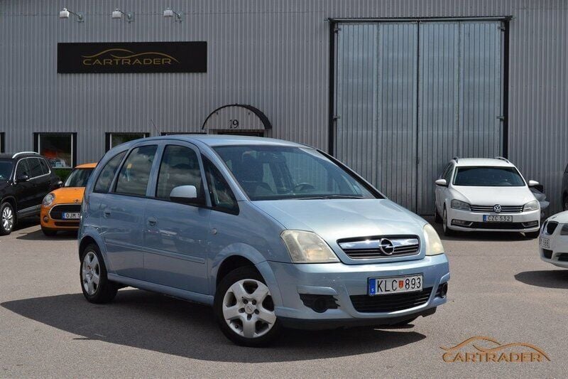 Blå Begagnad 2008 Opel Meriva Minibuss | 44 900 kr (Marknadspris) - Bild 1/4