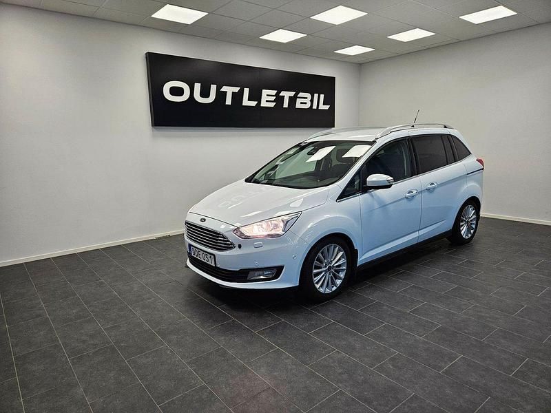 Vit Begagnad 2015 Ford Grand C-Max Minibuss | 150 000 kr - Bild 1/4