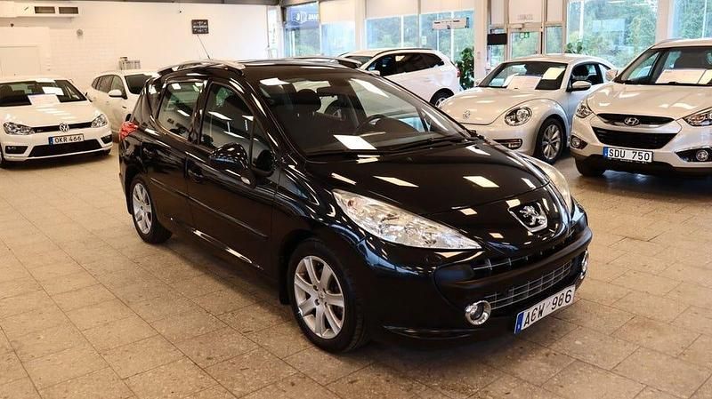 Svart Begagnad 2008 Peugeot 207 Kombi | 29 900 kr (Marknadspris) - Bild 1/4