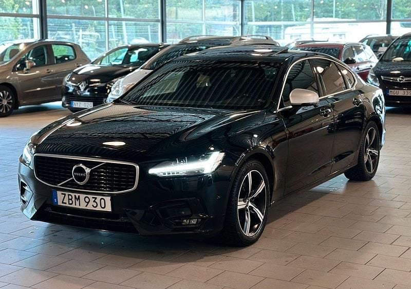Begagnad Volvo S90 R-Design 191 HK (140 kW) 2018 Svart Sedan