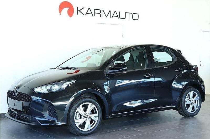 Svart Ny 2025 Mazda 2 Exclusive-Line Halvkombi | 279 400 kr (Marknadspris) - Bild 1/4