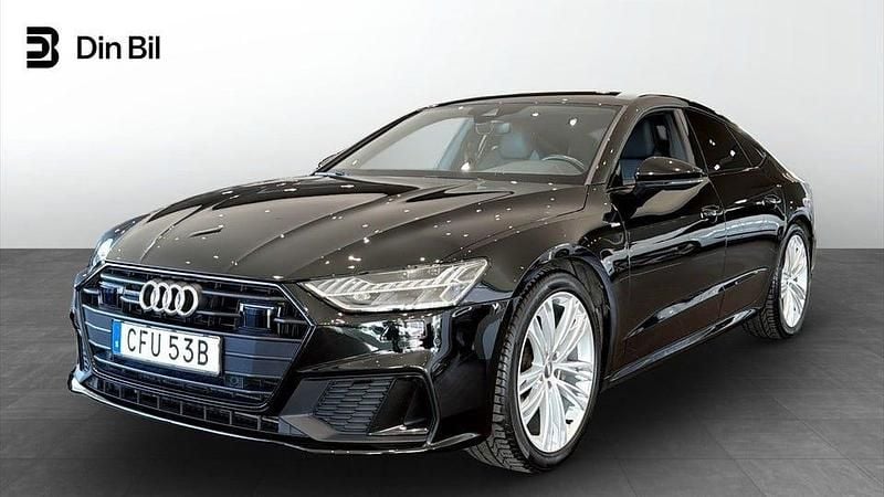 Mytsvart metallic Begagnad 2020 Audi A7 S-Line Sedan | 439 000 kr - Bild 1/4