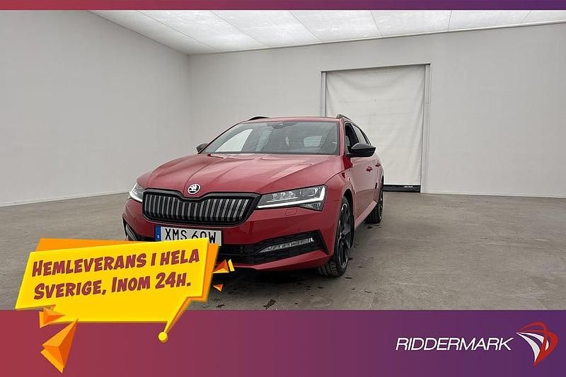 Röd Begagnad 2021 Skoda Superb SportLine Kombi | 254 900 kr (Marknadspris) - Bild 1/3