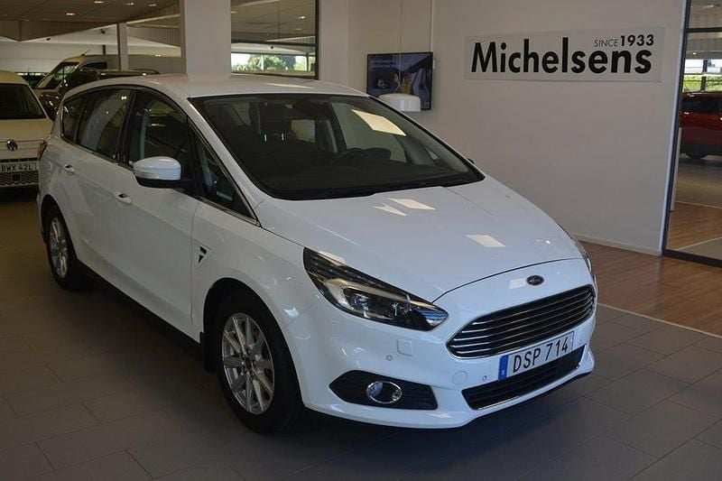 Vit Begagnad 2016 Ford S-MAX Business Edition Minibuss | 239 900 kr (Marknadspris) - Bild 1/4