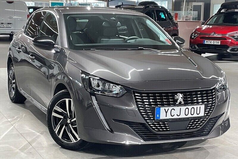 Grå Begagnad 2023 Peugeot 208 Allure Halvkombi | 189 900 kr (Marknadspris) - Bild 1/4