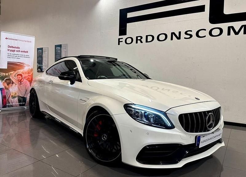 Begagnad Mercedes C63S AMG AMG 510 HK (375 kW) 2018 Vit Sportkupé