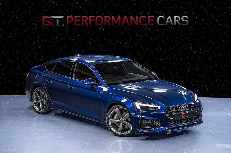 Begagnad Audi A5 Sportback S-Line 245 HK (180 kW) 2020 Navarra blue metallic Halvkombi