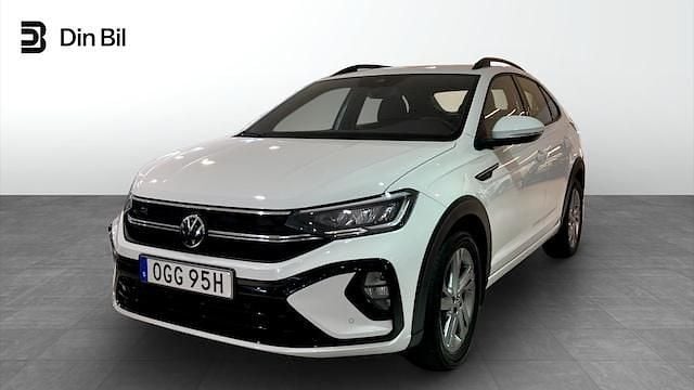 Vit Begagnad 2022 VW Taigo R-line SUV | 229 900 kr (Marknadspris) - Bild 1/4