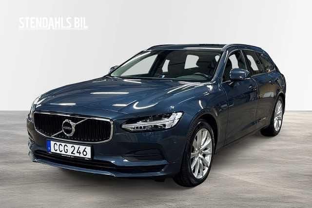 Mörkblå (blå) Begagnad 2018 Volvo V90 Business Edition Kombi | 259 000 kr (Marknadspris) - Bild 1/4