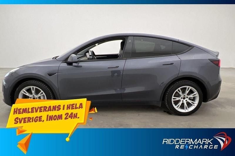 Grå Begagnad 2021 Tesla Model Y Long Range AWD SUV | 299 800 kr (Lite dyr) - Bild 1/3