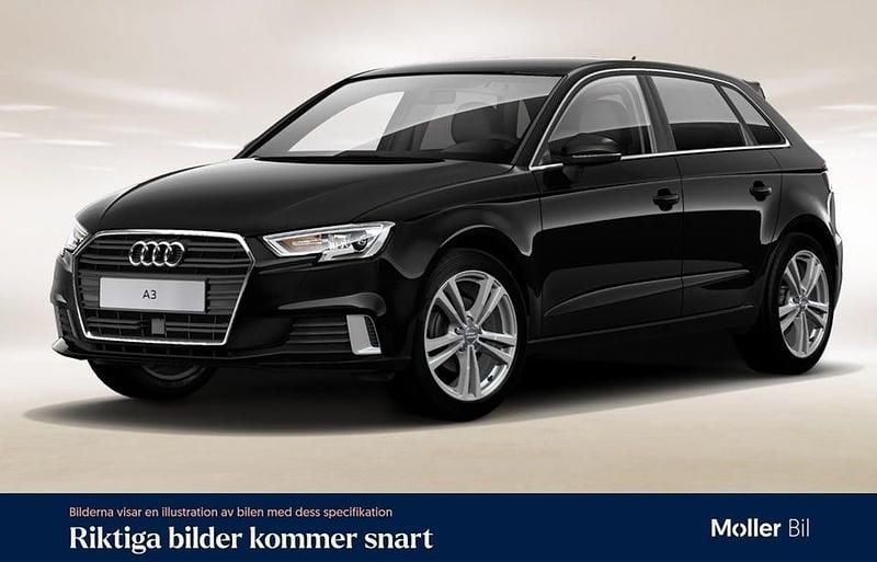 Svart Begagnad 2020 Audi A3 Sport Sedan | 189 900 kr (Marknadspris) - Bild 1/4